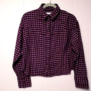 Rag and Bone Iris Woman’s tailored plaid shirt size M light flannel